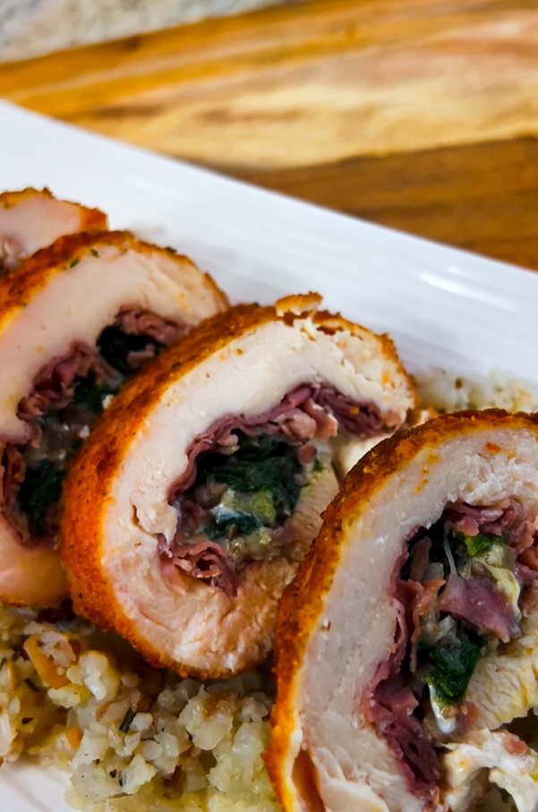 mushroom stuffed chicken breast